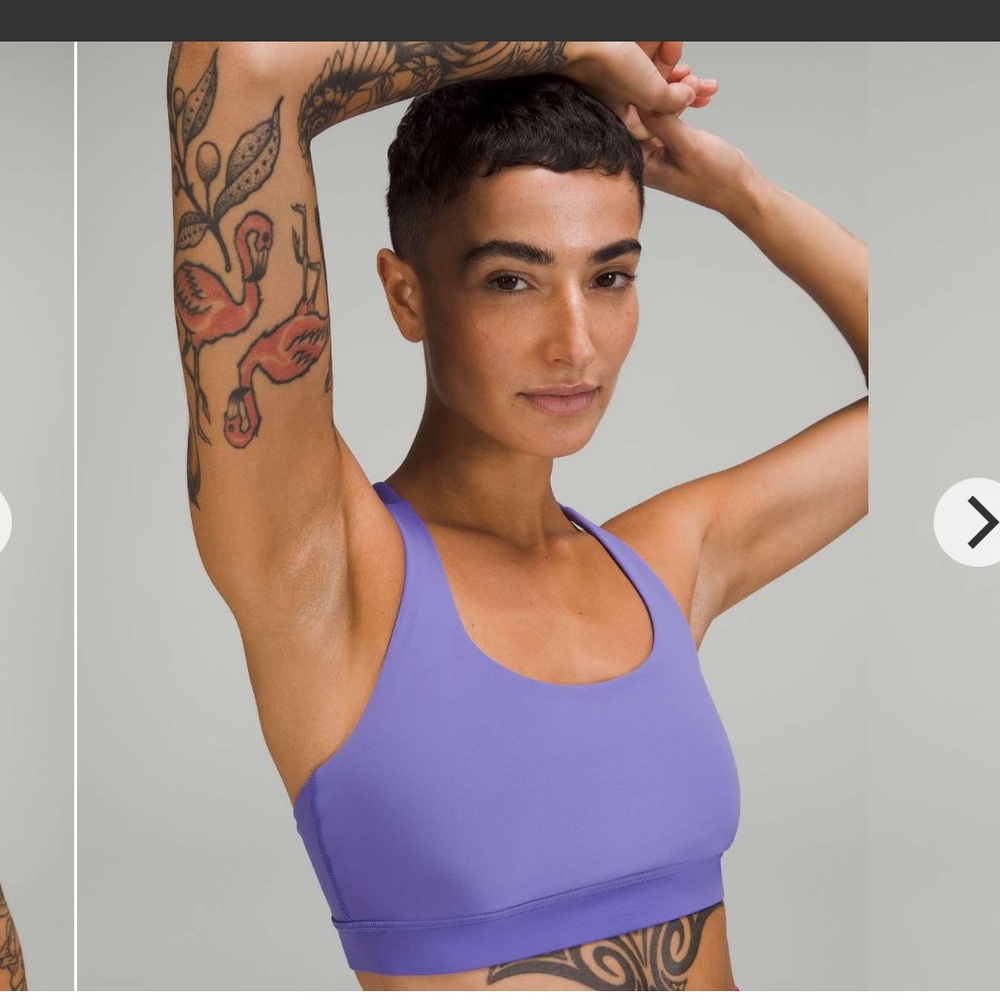 NWOT (2) Lululemon Energy Bra *Medium Support, B–D Cups Dew Pink, Charged Indigo - Picture 6 of 9